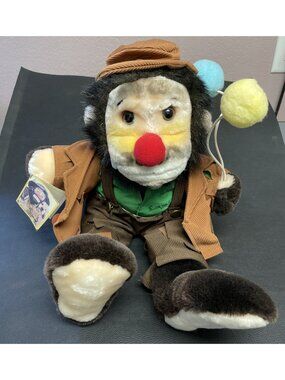 Luigi Amani Emmett Kelly Monkey Hobo Clown Plush Stuffed Animal Toy With Tag